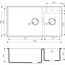 Мойка OMOIKIRI TEDORI 85-2-U-PL 4993947